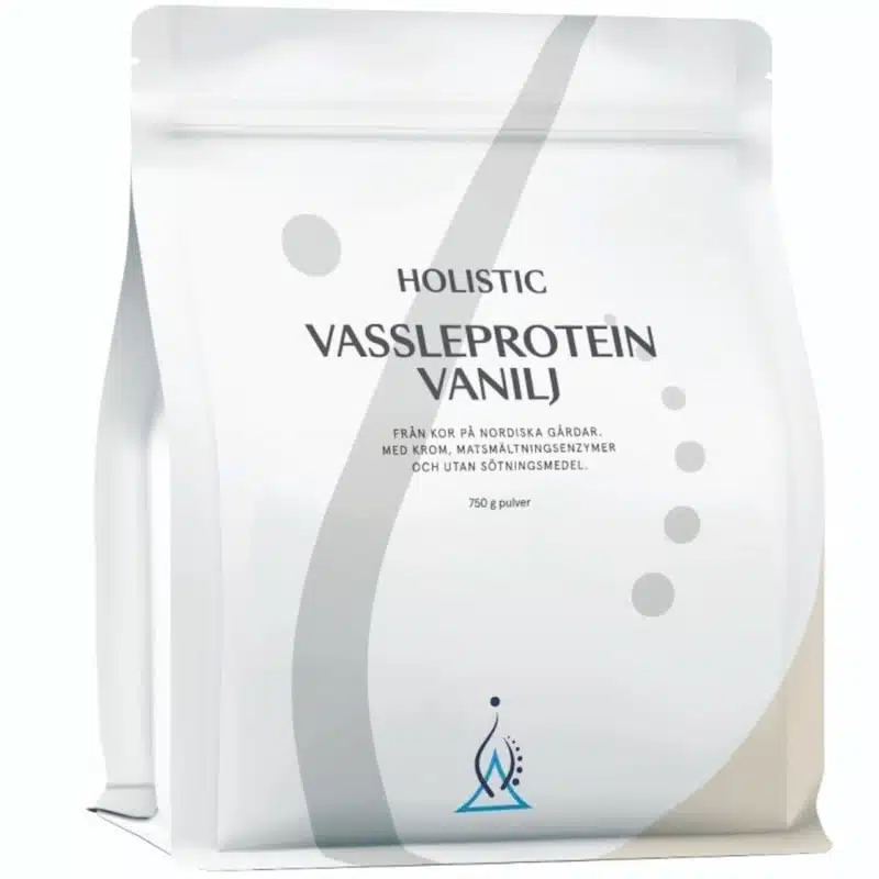 Proteinpulver Vassleprotein Vanilj 750 gram Holistic