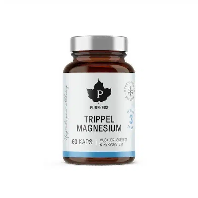 Trippel Magnesium 60 kapslar Pureness